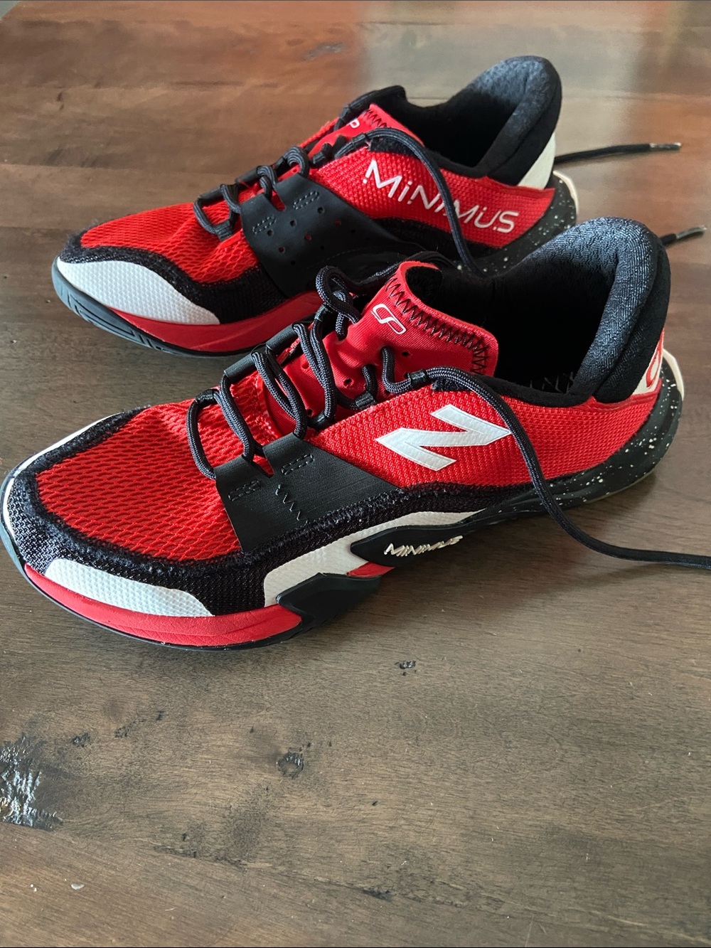 Men’s New Balance Red and Black Minimus Sneakers